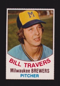 Hostess #87 1977 Bill Travers Milwaukee Brewers como nuevo+ A - Imagen 1 de 2