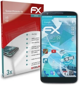 atFoliX 3x Screen Protector for LG G2 Protective Film clear&flexible - Picture 1 of 8