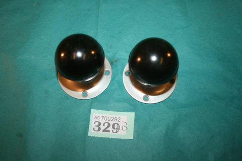 Bakelite & aluminium Pair Door Handle / Knob  ref 329B Cover
