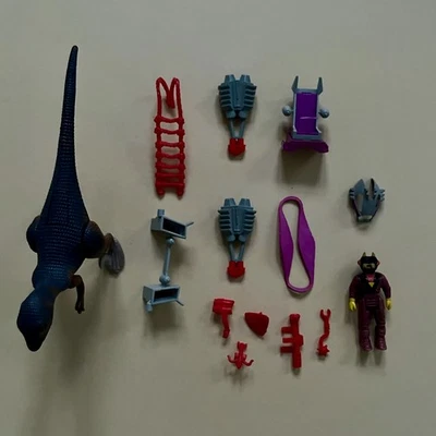 Vintage Tyco Dino-Riders - Series 1 - 1988 - Deinonychus with Antor - image 1 of 4