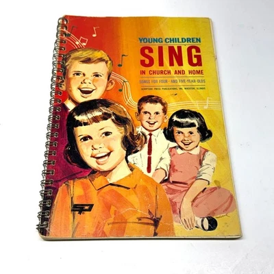 Cancionero vintage de niños pequeños cantando en iglesia y hogar 17ª impresión 1978 Foto 1 de 4
