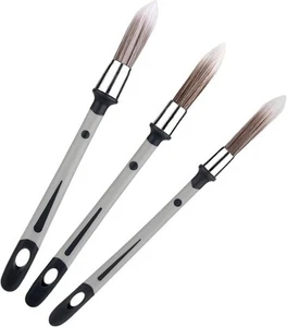 1/3Pcs Small Paint Brush Wall Trim Painting Tools Pointed Synthetic Sash Brush - Picture 1 of 15