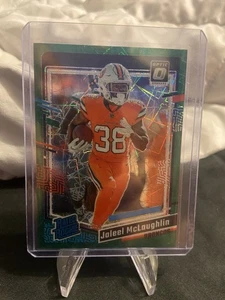 2023 Panini Donruss Optic Rated Rookie Jaleel McLaughlin #232 Green Velocity RC - Picture 1 of 2