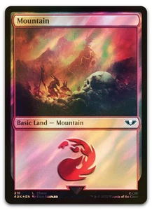 Mountain (316) (Surge Foil) #316 (NM) Warhammer 40,000 40K Magic MTG - Picture 1 of 2