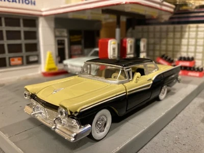 1957 Ford Fairlane 500, 1/43 Scale, Classic 50's Tutone Yellow & Black - Image 1 of 4