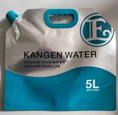 5 x Kangen Wasserbeutel - 5 Liter BPA frei. Wiederverwendbar. Neu und unbenutzt. UK Verkäufer. - Bild 1 von 2