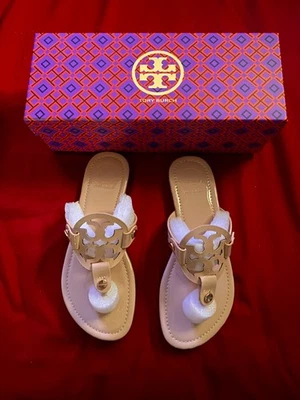 SANDALIAS TORY BURCH LOGO TALLA 7 MUJER NUEVAS EN CAJA Foto 1 de 2
