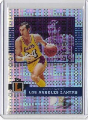 Jerry West 2008 Topps Letterman X-Fractor 24/25 MINT - Image 1 of 2