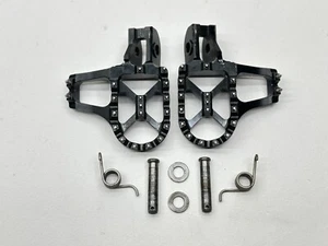 NICECNC Black Extended Foot Pegs Ankle Savers KTM Husqvarna GasGas MX Enduro SXF - Picture 1 of 5