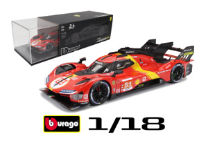 Ferrari 499P  #51 24h Le Mans 2023 Burago 1:18 DELUXE con vetrina [RE-STOCK]