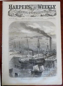 Newport News Battery Burnside Harper's Civil War newspaper 1862 complete issue - Picture 1 of 8