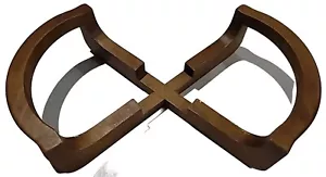 WOODEN Oval CASSEROLE STAND HOLDER TRIVET - Picture 1 of 5