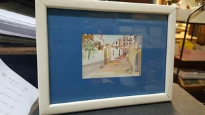 Acquerello "scorcio di Capri" 1996, in cornice cm. 15x21 C12 ^ - Bild 1 von 4