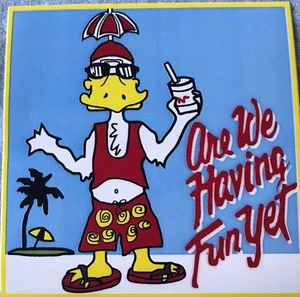 Vinyl-Aufkleber "Are We Having Fun Yet" (Party-/Heckklappenaufkleber) 5 Stück - Bild 1 von 1