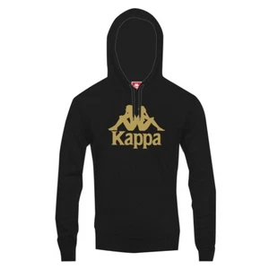 Kappa Hooded Sweatshirt Top Black Fleece Originals Adults Hoody Hoodie Size XS,S - Picture 1 of 5