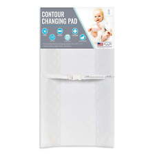 LA Baby 2 Sided Contoured Diaper Changing Pad with Easy to Clean Quilted Cover.