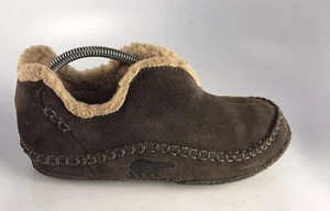 SOREL Manawan Brown Suede Moccasins Slippers Shoes NM1466-287 Sz 8 US - Picture 1 of 11