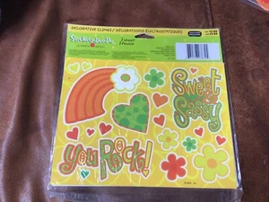 AMERCIAN GREETINGS STICKETY DOO DA CLINGS YOU ROCK STICKERS FOR WINDOWS - Picture 1 of 1