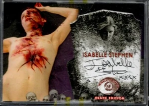 TERROR CARDS XL Death Edition, tarjeta autógrafa Isabelle Stephen (Necroscopio 2005) - Imagen 1 de 2