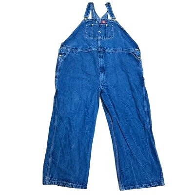 52/54/56/58x29 Dickies Dungarees синий комбинезон нагрудник джинсовая рабочая одежда плотник мужской - Изображение 1 из 4