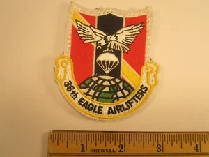 US AIR FORCE PATCH 36th EAGLE AIRLIFTERS [Y113A1] - Picture 1 of 1