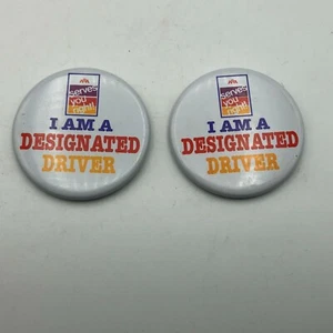 Lote de 2 Pin Insignia Botón YO SOY UN CONDUCTOR DESIGNADO Pinback G7  - Imagen 1 de 11