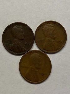1926p, 1927p, 1929p Weizen Pennies in schöner Detailzustand - Bild 1 von 2