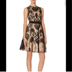 THE LIMITED Black Lace Dress Sz 6 Cocktail Sleeveless Ivory Lining - Picture 1 of 8