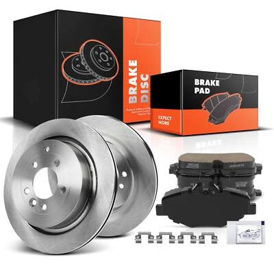 New Brake Rotors & Brake Pads for Land Rover LR3 LR4 Range Rover Sport Rear Side Foto 1 de 4