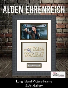 Alden Ehrenreich Han Solo Una historia de Star Wars firmada enmarcada personalizada FOTO JSA V - Imagen 1 de 6