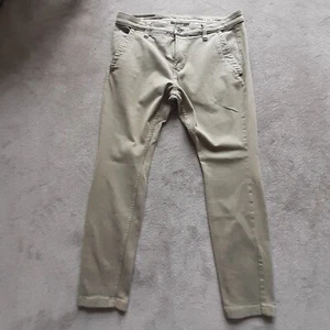 G-STAR RAW Men's Khaki Green 'SKINNY CHINO' Heavyweight Chinos Pants Size 36x30 - Picture 1 of 11