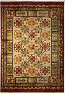 5x7' Ivory Russian Kazak Rug 8839 - Picture 1 of 5