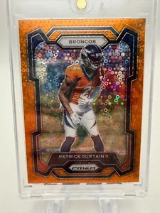 Patrick Surtain II Prizm 92 2023 Orange Disco Denver Broncos 🔥🔥🔥 - Picture 1 of 2