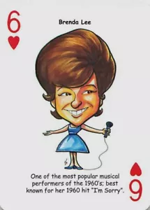 Tarjeta de juego de intercambio único de Brenda Lee I'm Sorry - 1 tarjeta - Imagen 1 de 2