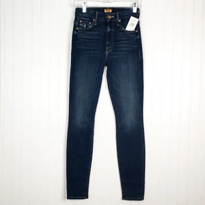 Mother NWT high Waisted Sz 26 Look Jeans Skinny Pants Dark Wash Blue Women’s - Picture 1 of 7