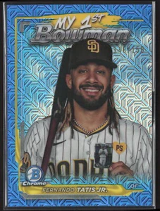 2024 Bowman Chrome Fernando Tatis Jr. My 1st Bowman Blue Mojo Refractor /150 - Picture 1 of 2