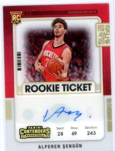 2021-22 Panini Contenders Basketball Clear Ticket Autograph #116 Alperen Sengun - Bild 1 von 2