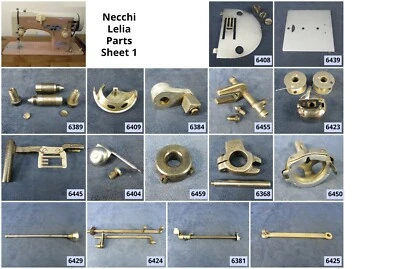 Necchi Lelia Sewing Machine 515 & 513 - Choose Your Parts! Free Ship Over $30 - Image 1 of 4