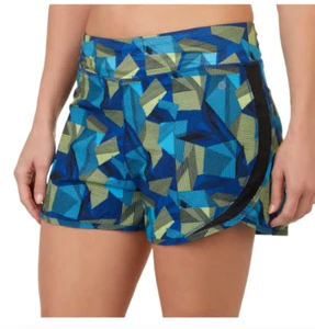 RB3 Active Womens Geometric Print Woven Lined Running SHORTS XL (16-18) NWT - Picture 1 of 2