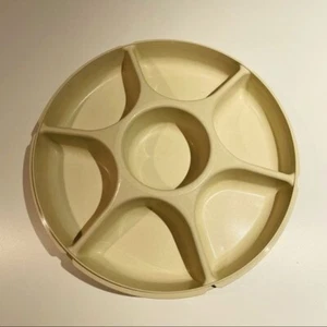 Vintage Tupperware Divided Party Veggie Fruit Tray With Lid - Picture 1 of 3