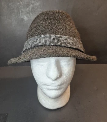 Stetson Wool Tweed Gray Trilby Fedora 150th Anniversary Hat - Size Large  - Image 1 of 4