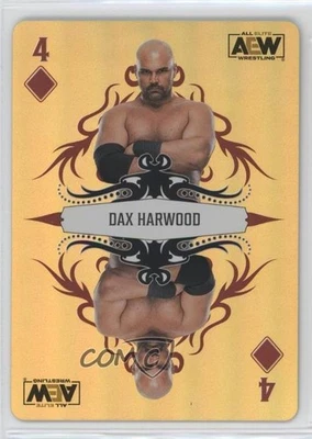2023 AEW All Elite Wrestling Double or Nothing Playing Cards Gold Dax Harwood - Image 1 of 2