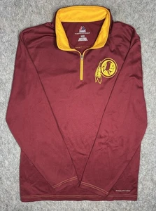 Jersey Washington Redskins Majestic ThermaBase XL Cuarto Cremallera Borgoña NFL - Imagen 1 de 11
