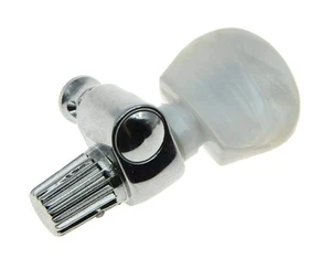 Chrom 5. Banjo Getriebe Stimmgerät Stimmschlüssel Wirbel Maschinenköpfe mit Perle Knopf - Bild 1 von 5