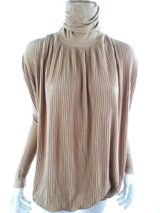 Plus Milano  Size S Beige Tunic Blouse Acrylic Long Sleeve - Picture 1 of 5