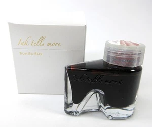 Bungubox Ink Tells More 30ml - Piano Mahogany Mocha Reddish Brown Glass Bottle - Picture 1 of 5