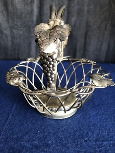 "Godinger"" patrón de uva placa plateada 8" pulgadas de colección." - Imagen 1 de 11