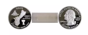 2009-S Guam Silver Proof Territorial Quarters 40 Coin Roll - Picture 1 of 1