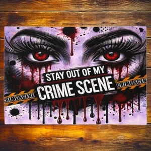 Stay Out Of My Crime Scene - Blanket, 120cm x 175cm, Gothic Murder Blood Horror - Picture 1 of 8