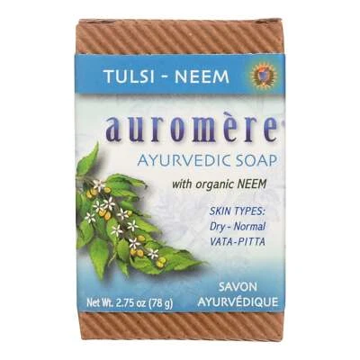 Auromere Ayurvedic Bar Soap Tulsi Neem 1 Each 2.75 Oz - Image 1 of 2